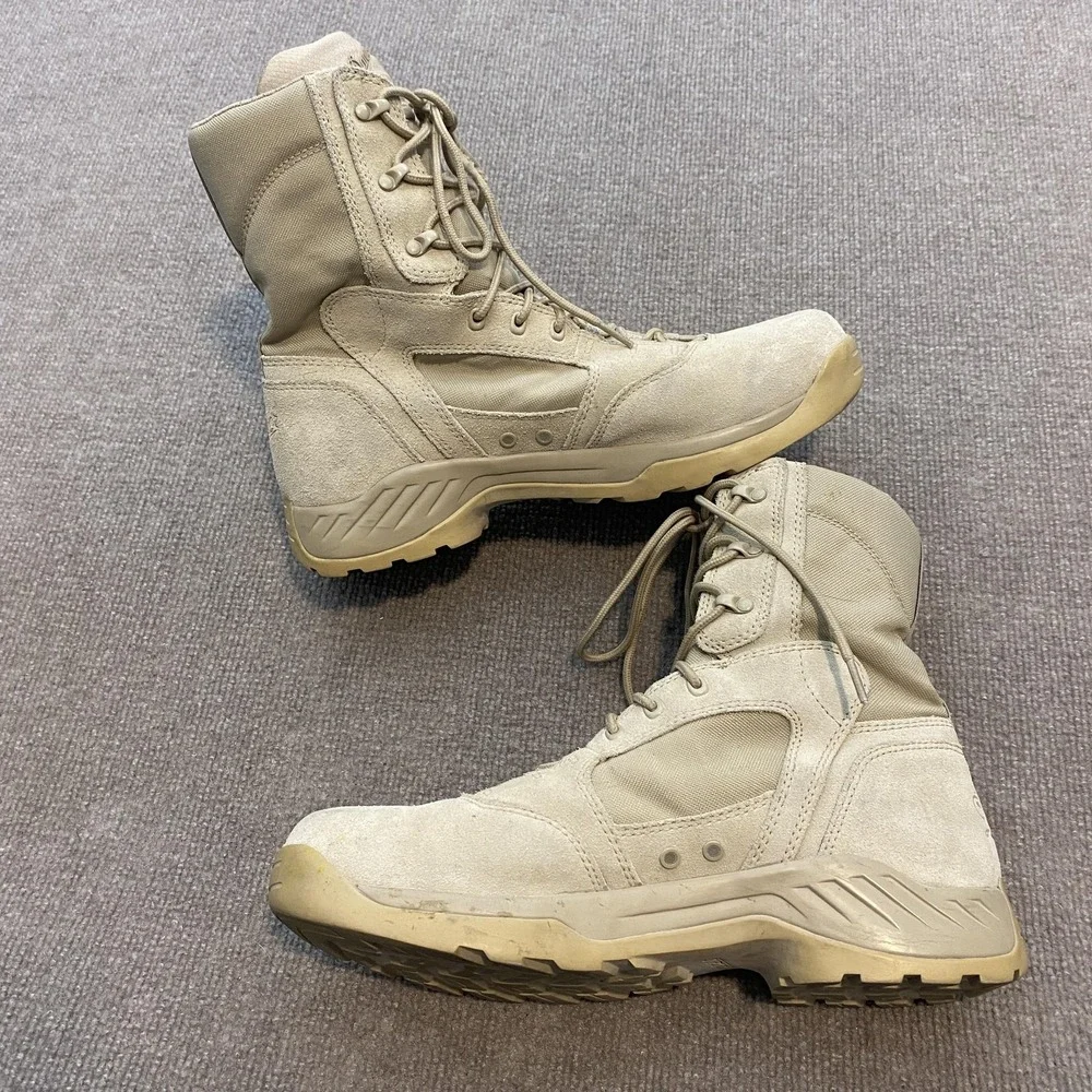 Danner Army Kinetic 8in Boots Mens Size 12D Tan Leather Combat Tactical Military
